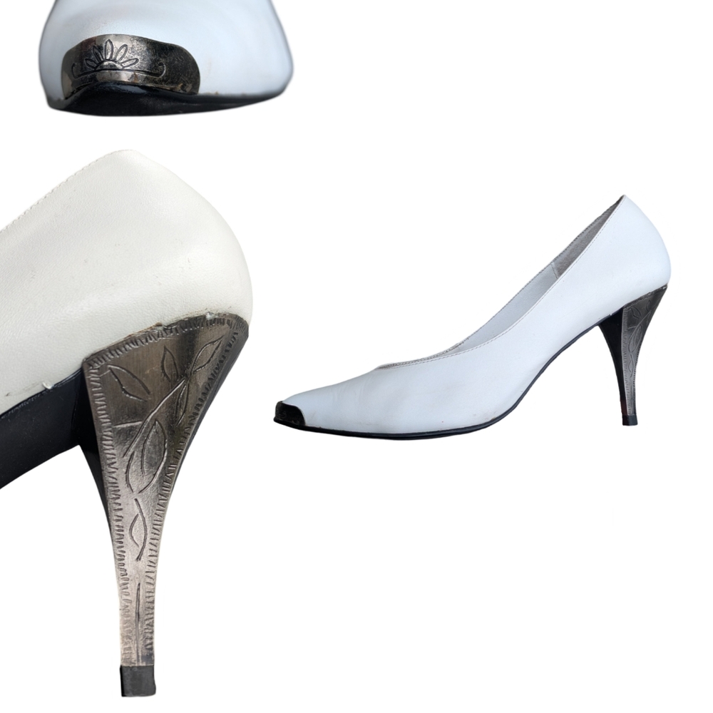 Hokus Pokus 80s Heels With Silver Accents Size 8